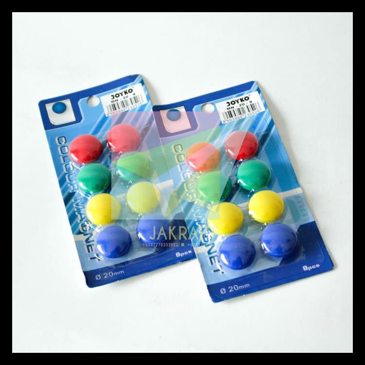 

Hot Product Magnet Papan Tulis Whiteboard Kulkas Joyko Mn-20-8 Bulat 2 Cm Warna Barang Bagus