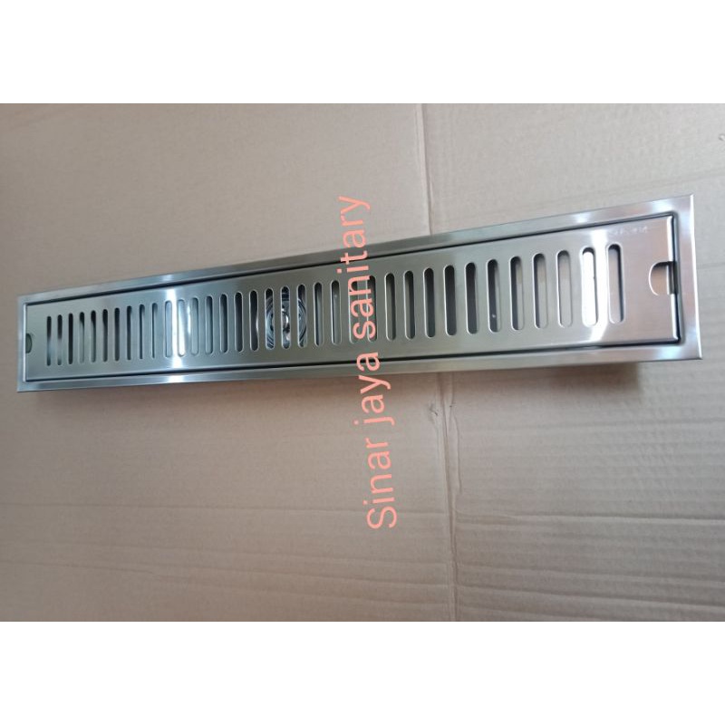 Smart floor drain panjang 40cm stainless 304 / saringan pembuangan air / floor drain panjang