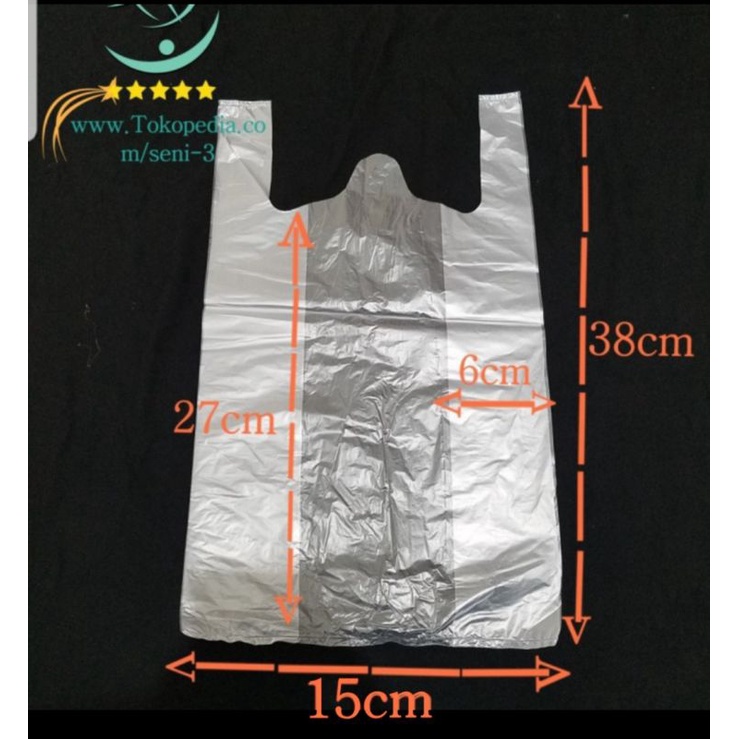 kantong plastik bening 15 | kresek 15 bening | plastik tengtengan bening