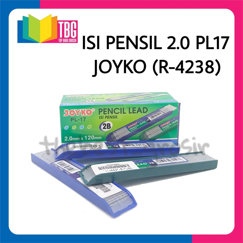 

1 TUBE ISI PENSIL 2B 2.0 PL17 JOYKO (R-4238) - PENCIL LEAD MEKANIK BESAR