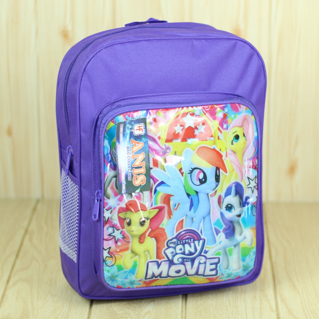 Tas Ransel Anak Ukuran Kecil Motif Pony Ungu Back Pack Anak Cewek Lucu Bahan Tebal Awet Berkualitas