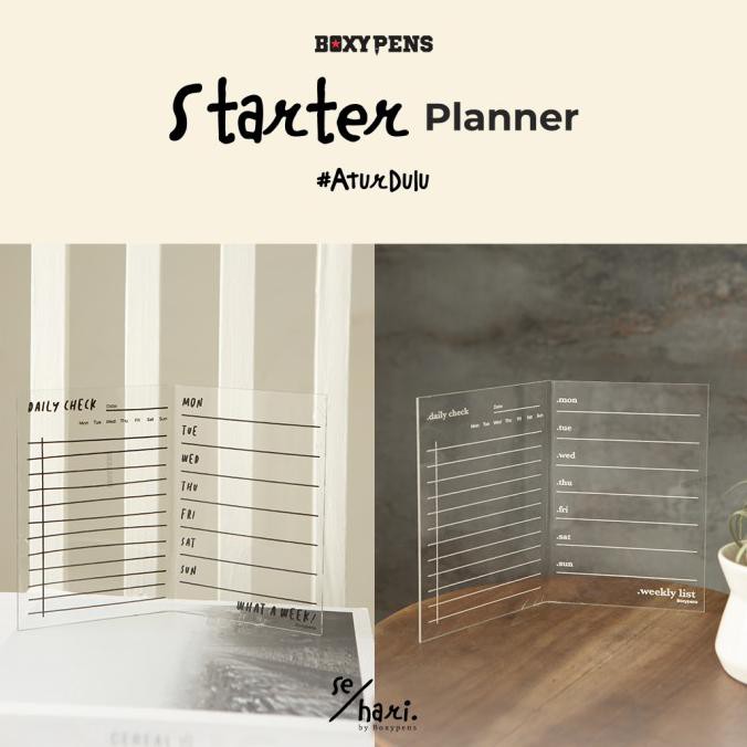 

Acrylic Package Starter Planner - Black 5 Sticker, none AR133