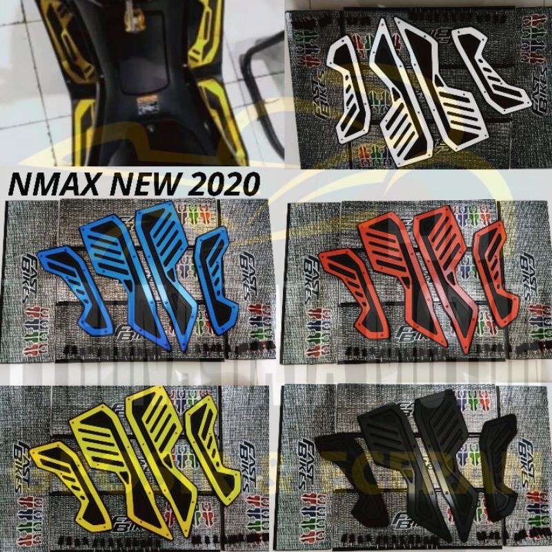 Bordes Nmax Karpet Pijakan Kaki Nmax New 2020-2021 Cnc Original Merk AKAI Racing Original