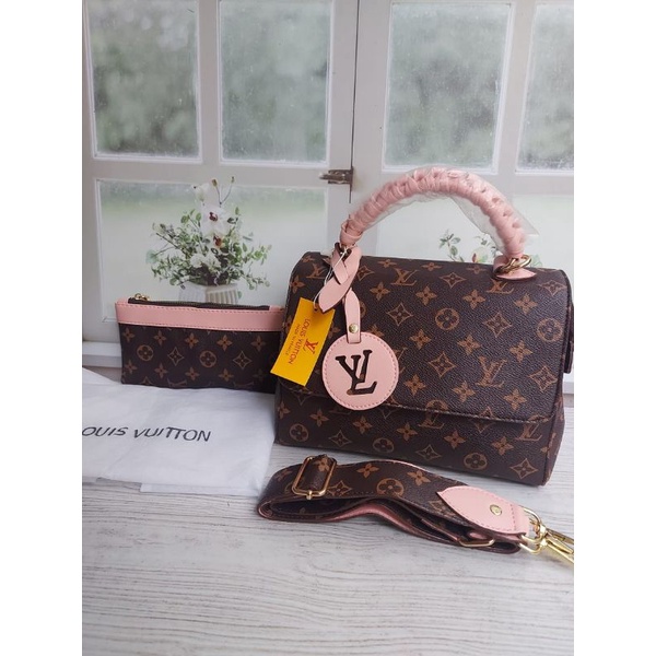 Tas Selempang Wanita Lv Cluny 2021 Kode 38 Mono Damir Bahan Kulit Sintetis Branded High Quality