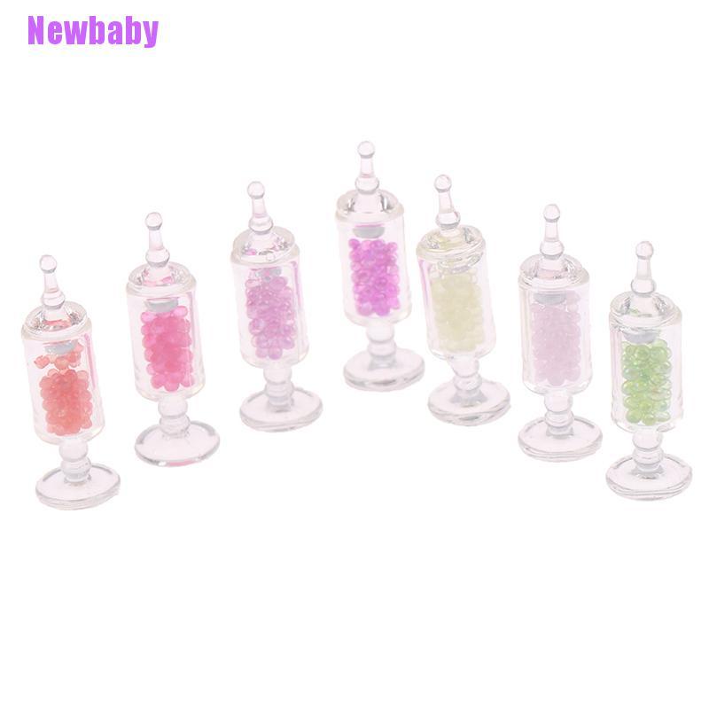 (Newbaby) Mainan Miniatur Toples Permen Bahan Resin Skala 1: 12 Untuk Dekorasi Rumah Boneka