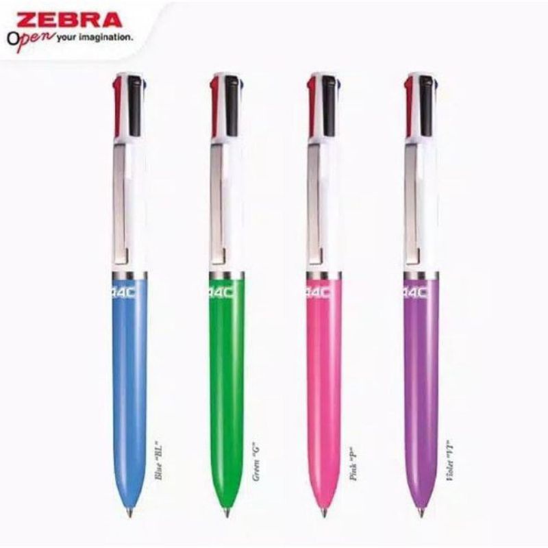 

Bolpen / Pulpen 4 Warna Zebra Unique A4c 0.7 mm