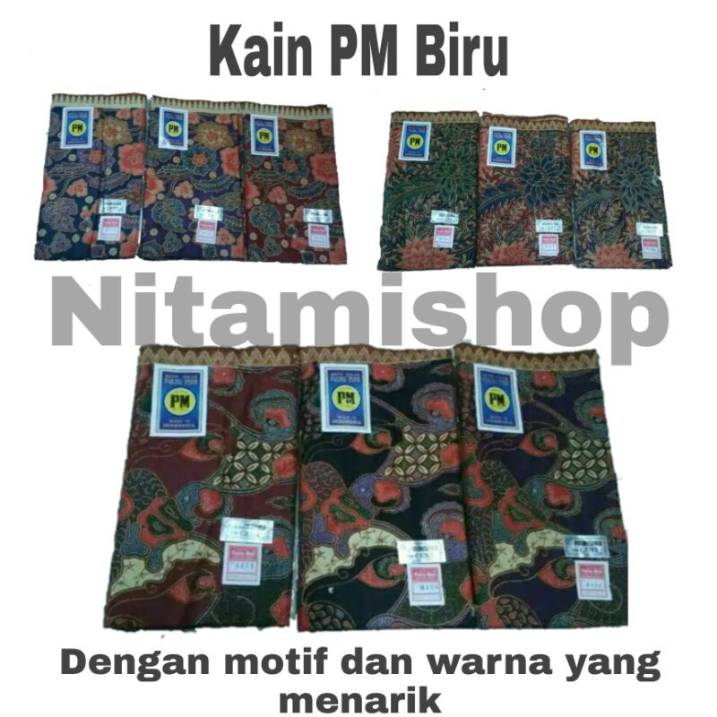 KAIN BATIK / KAIN PANJANG PM BIRU