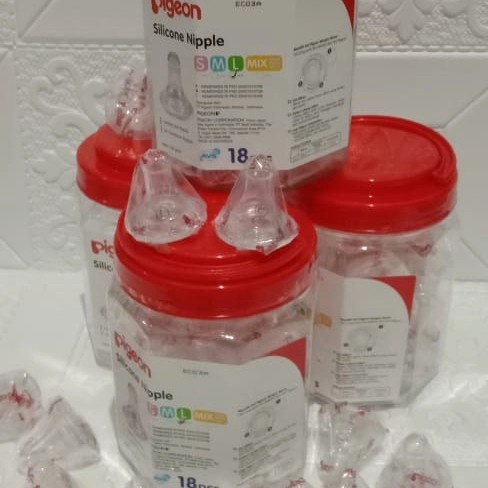 Satuan Dot Pigeon Nipple Eco / Silicone Standard Eco Ukuran L-2