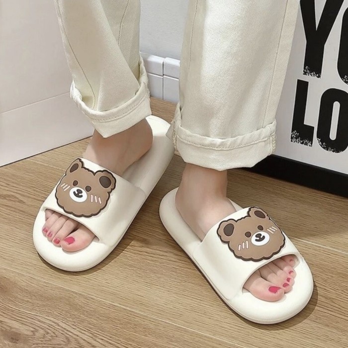 SH96 Sandal Wanita PREMIUM LUCKY BEAR Woman Slipper Anti Slip Import