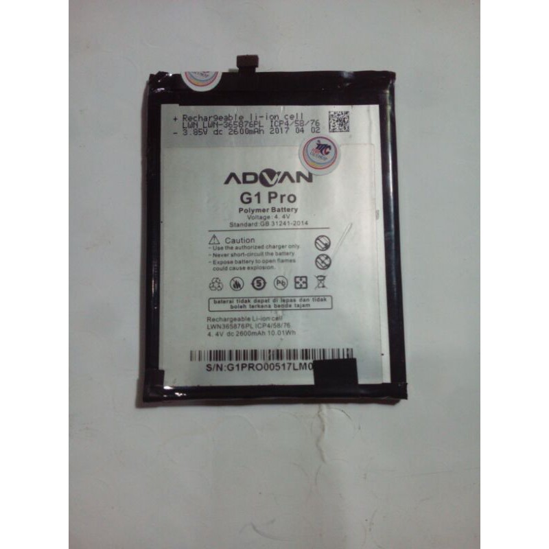 Baterai - Batre - Battery ADVAN G1 / G1 PRO ORIGINAL