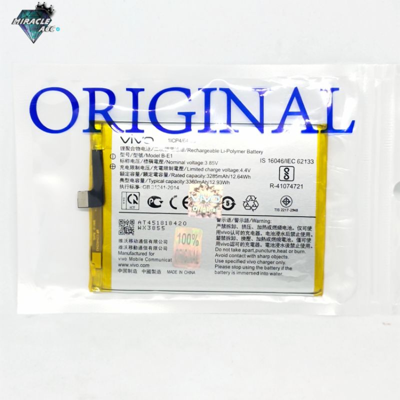 Original 100% baterai Vivo B-E1 / Y71 battery baterai hp