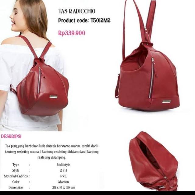 Tas punggung sophie paris