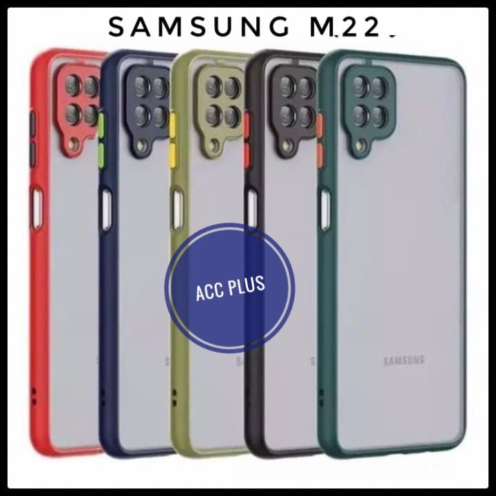 SoftCase / Case Samsung M22 Dove Matte Transparan Slim Fuze My Choice - Acc plus