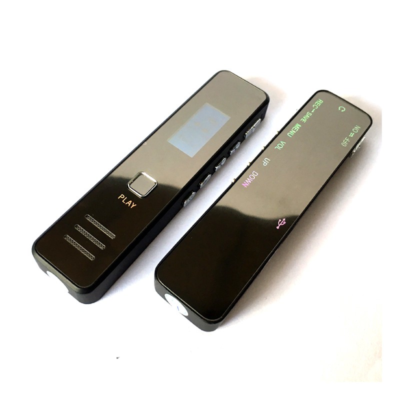 SK302 Perekam Suara Digital Meeting Voice Super Slim Recorder HD Zinc Alloy Case - 8GB