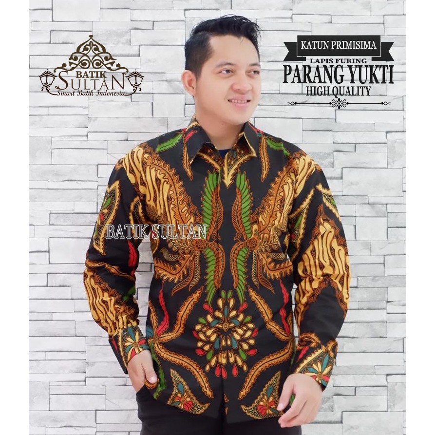 Parang Yukti Kemeja Batik Pria Panjang Full Furing by Batik Sultan