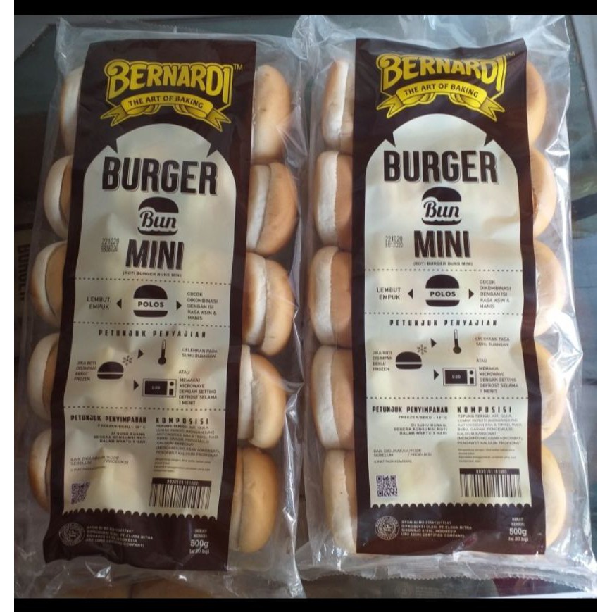 

ROTI BURGER BERNARDI MINI ISI 20