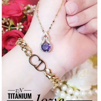 Titanium kalung gelang wanita r344