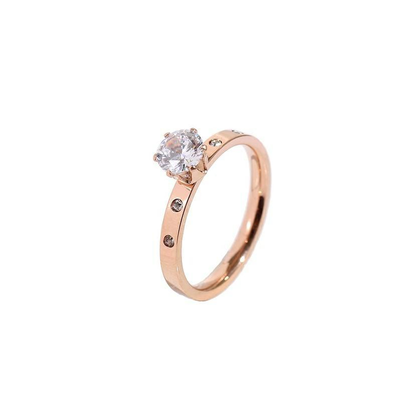 GG Cincin Berlian Elegant Minimalis Titanium  # CC-126