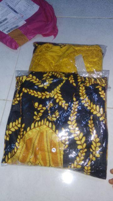 Couple Batik Kebaya Brocade Sarah Cakrawala Lengan Panjang