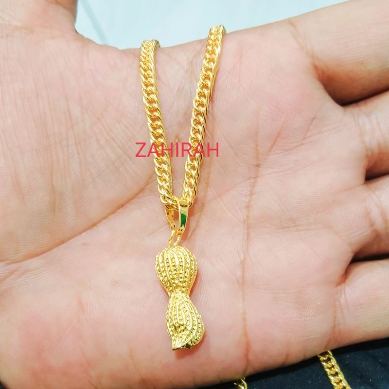 COD KALUNG WANITA RANTAI FREE LIONTIN KACANG JUMBO TITANIUM