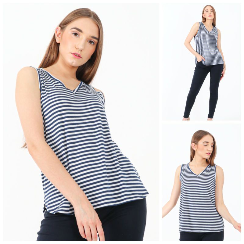 Blouse Sleeveles Casual Sisa Export Termurah