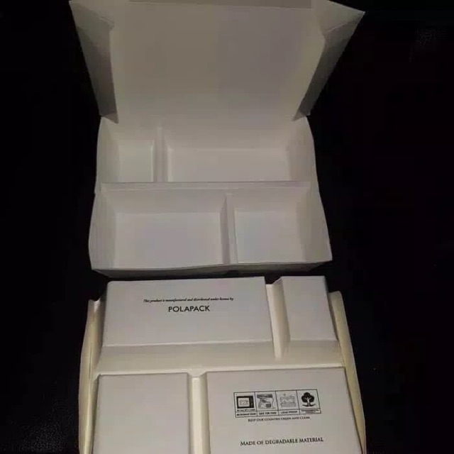 Lunch Box Sekat 4 | Paper Lunch Box Catering Sekat 4