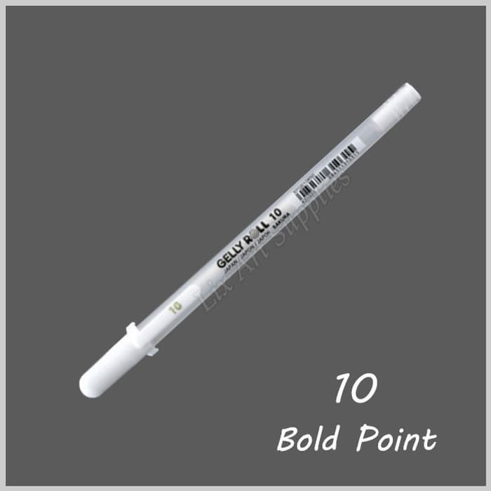 

Termurah Sakura Gelly Roll Ink Pen White 0.5mm (10) - Bold Point / White Pen Sale