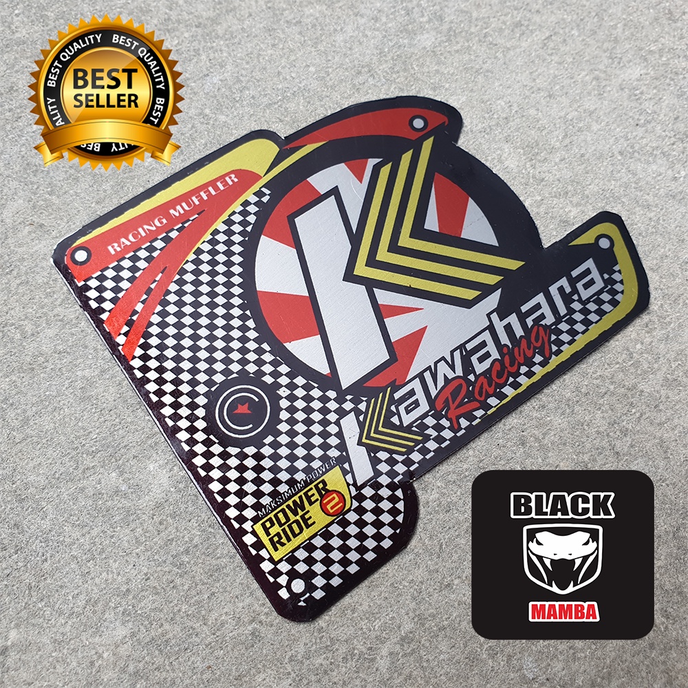 EMBLEM KNALPOT RACING MERK KAWAHARA