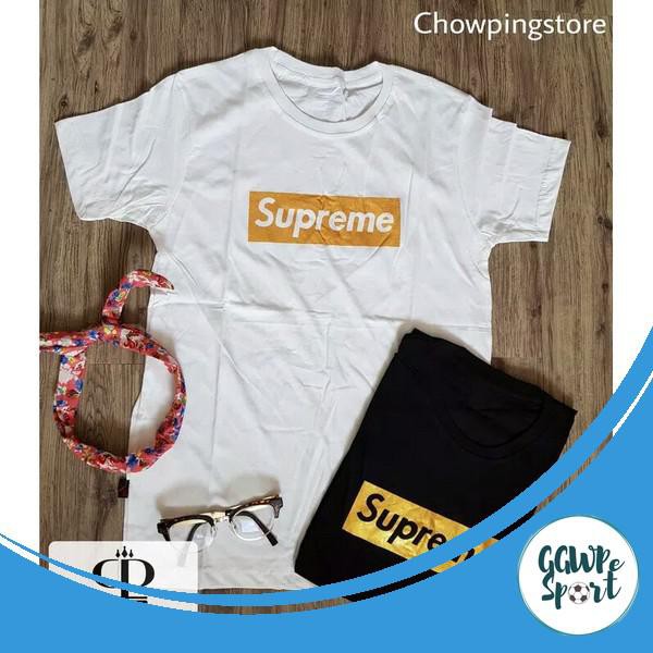 Kaos Distro Premium Supreme Gold Edition Baju Distro Lengan Pendek Katun Combed 30S Kualitas Terbaik