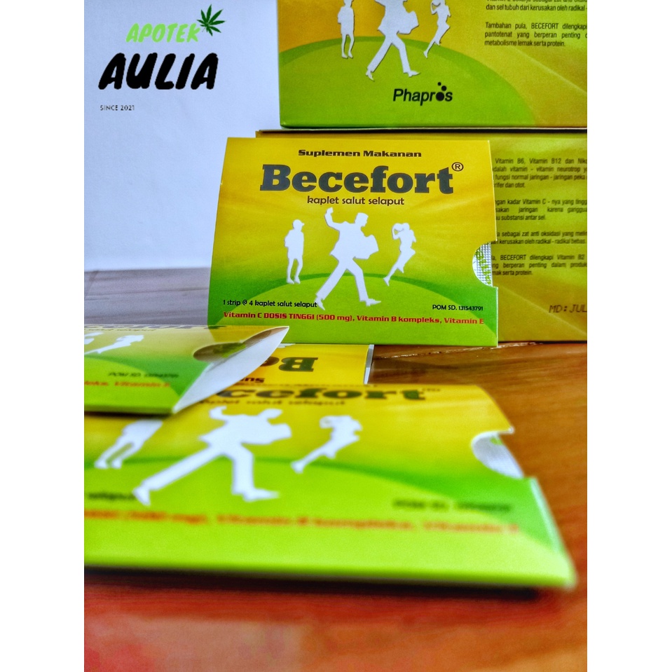 Jual Suplement Vitamin C Becefort Tablet 1 Box | Shopee Indonesia