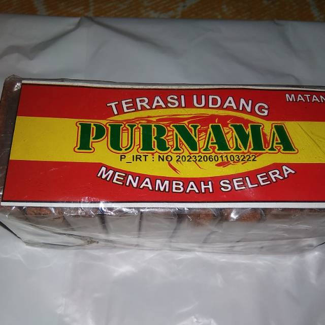 

Terasi udang matang perbungkus isi 10