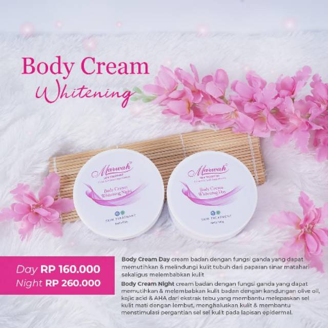 BODY CREAM WHITENING MARWAH