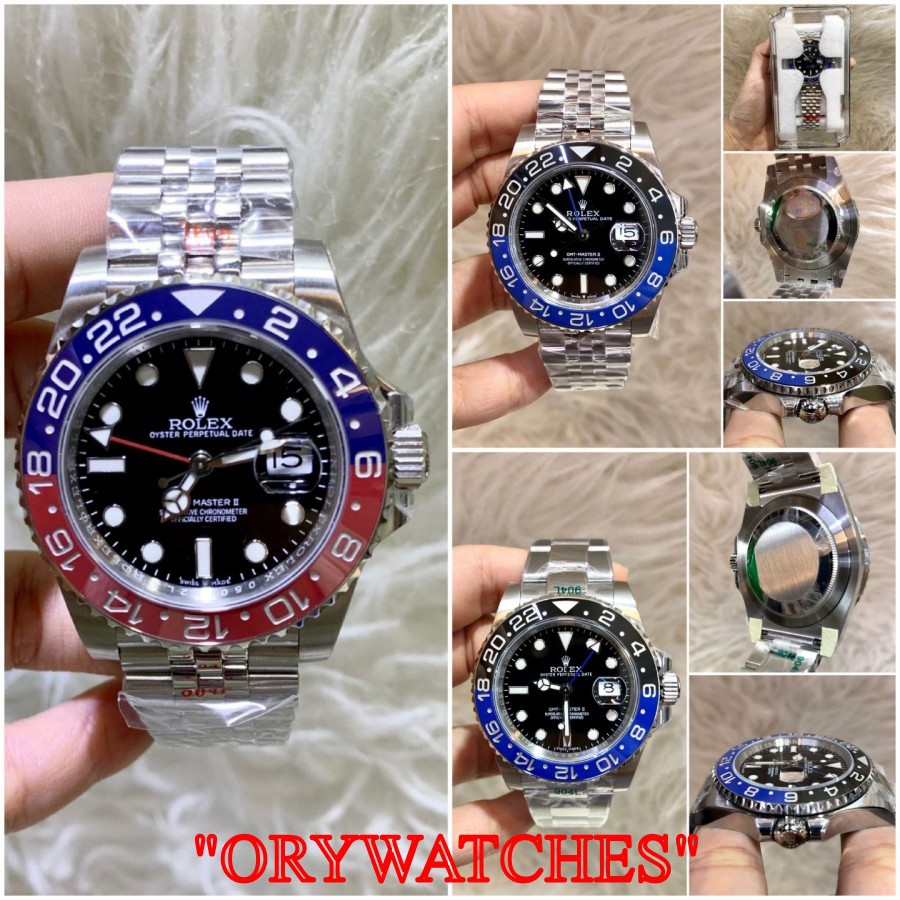 PROMO ROLEX GMT MASTER II 116710 126710 PEPSI BATMAN BATGIRL CLONE VRF GARANSI 1TH