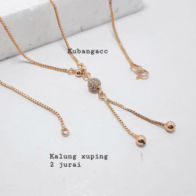 Arena Jewerly Kalung Xuping Lapis Emas Kalung Xuping Wanita Kalung Xuping Jurai Kalung Rantai itali