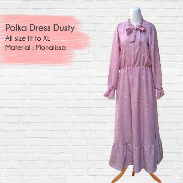 DRESS POLKADOT / GAMIS JUMBO / GAMIS MONALISA