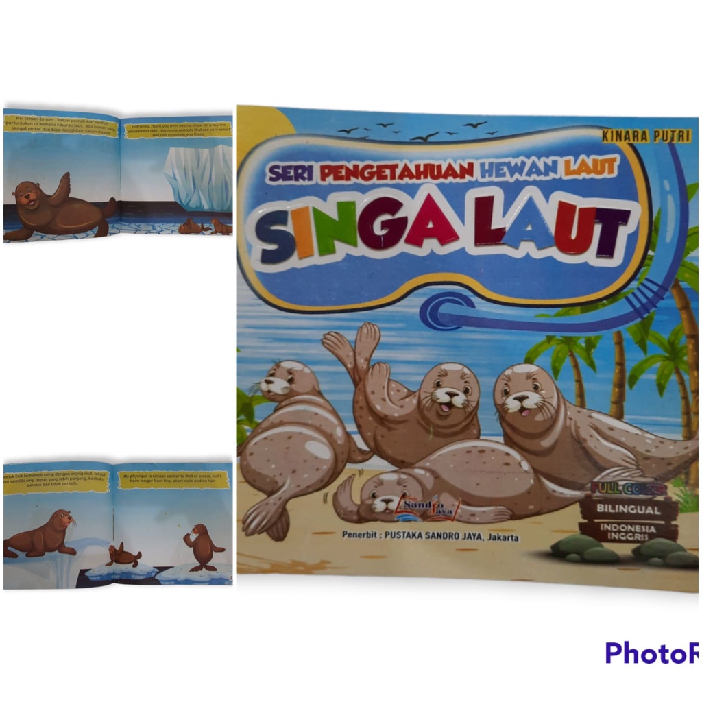 Buku Cerita Anak Seri Pengetahuan Hewan Laut Bilingual
