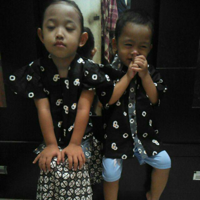 Kemeja Jumputan Batik Anak