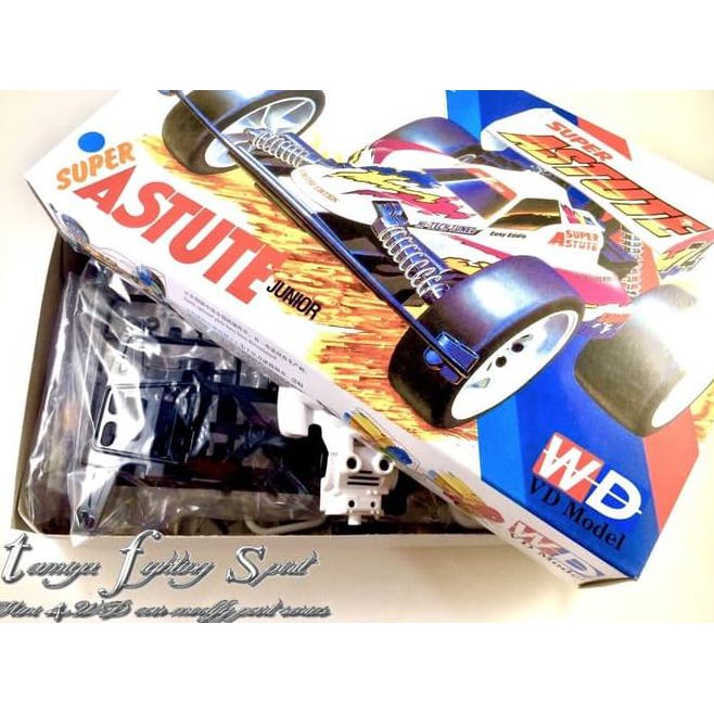 Big sale ✦➩ Tamiya DD Super Astute Junior White Mini4WD Zero Chassis VCAST03 promo hari ini
