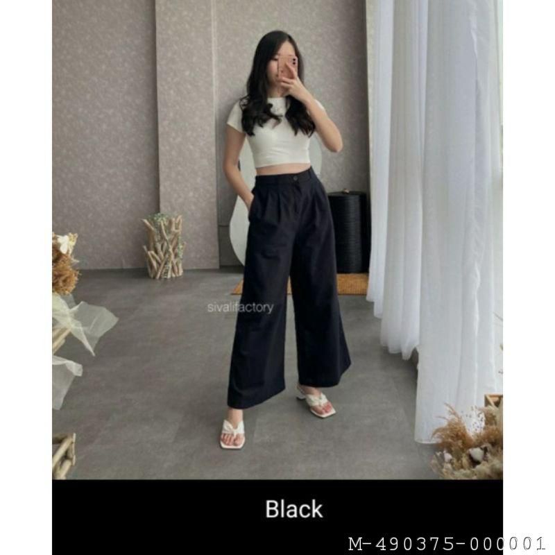 BAWAHAN WANITA CELANA PANJANG KULOT LINEN SEOUL VKIR-031W