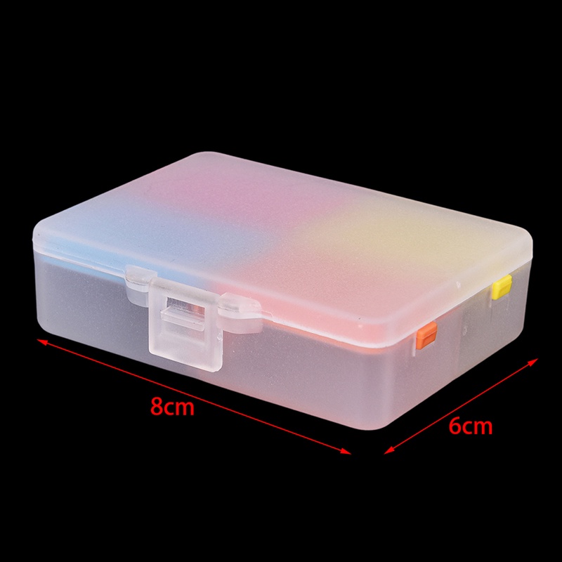 1pc Kotak Obat Pil Model Portable, Dapat Dilipat, 4 Kisi