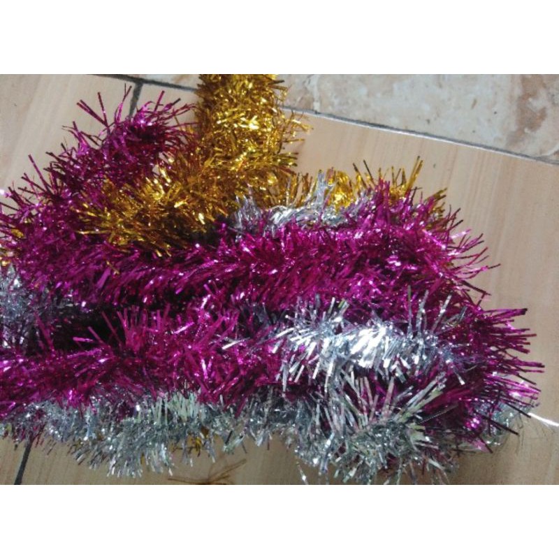 Slinger Warna - Rombai Pesta - Rombai Warna - Tinsel Party +-200cm