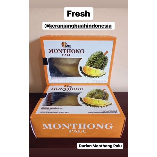 

Durian Monthong Palu, Durian Frozen Monthong Palu Super 500gr