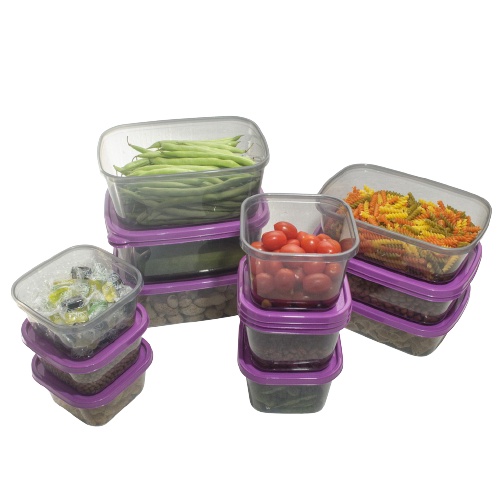 Toples Plastik Calista Set Calista Rumoi Sealware 12 PCS Food Preparation Food Storage Set Tempat Wadah Penyimpanan Makanan Tempat Bumbu Dapur Set Food Container Set Toples Kulkas Set Food Container Storage Box