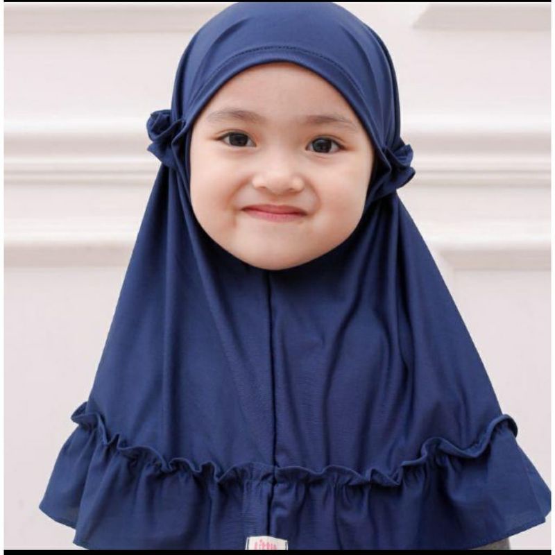 Kerudung Bergo Anak 1-3 Tahun Kerudung rample instan