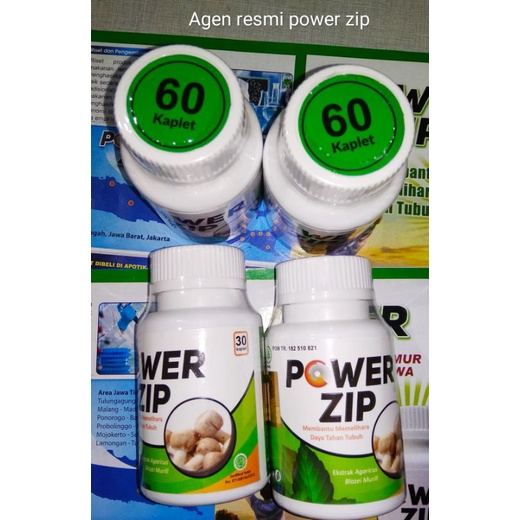POWER ZIP ISI 60 KAPLET JAMU HERBAL POWER ZIP 60 KAPLET