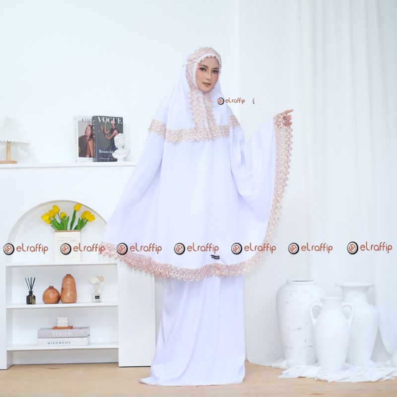 Mukena Dewasa 2 in 1 Katun Renda CasavaSeries