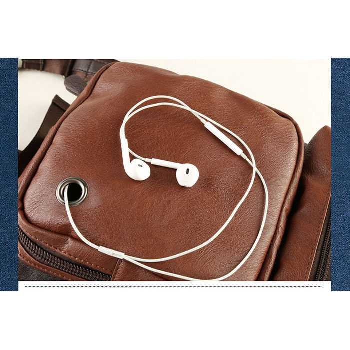 Tas Selempang Crossbody Bag Bahan Kulit Rhodey - K7713