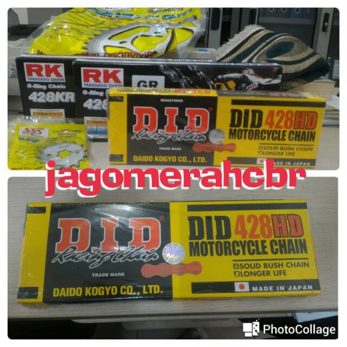 Gear / Gir Set SSS Rantai D.I.D / DID untuk Vixion Byson R15 Xabre