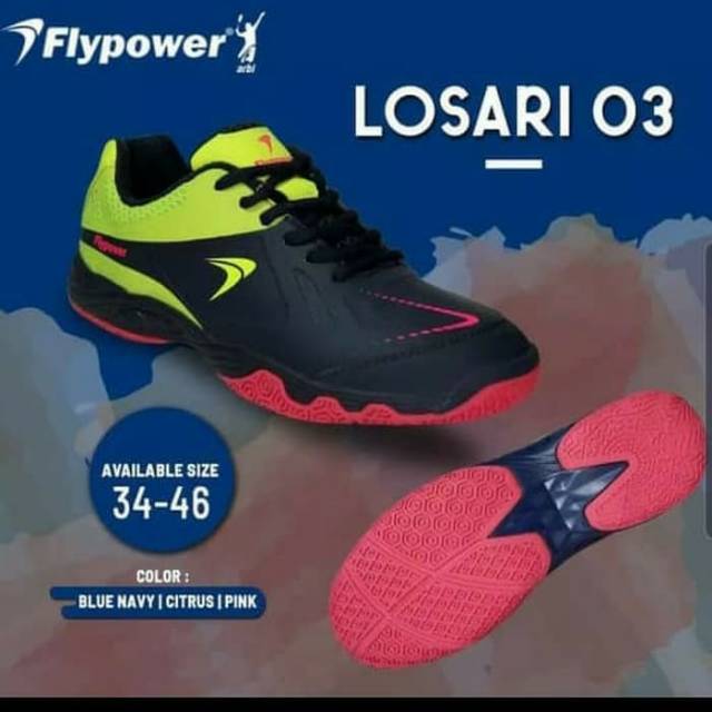 Losari 03/losari 3/new/flypower/sepatu/badminton/original