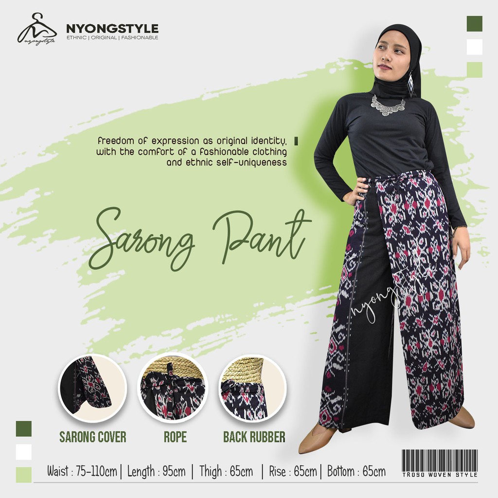 SARONG PANT / KULOT TENUN / TROSO CULOTTES / ETHNIC CULOTTES / ETNIC PANTS